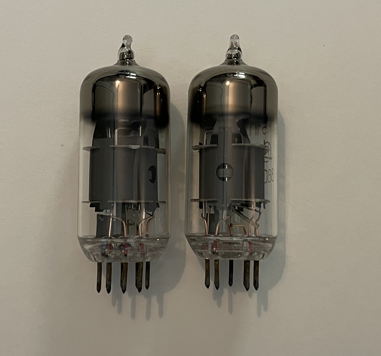 Matched pair of spare 6Ж51P (6Z51P) vacuum tubes