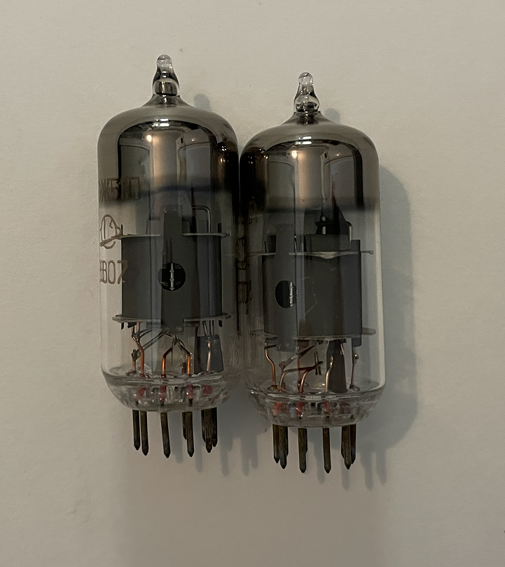 Matched pair of spare 6Ж51P (6Z51P) vacuum tubes